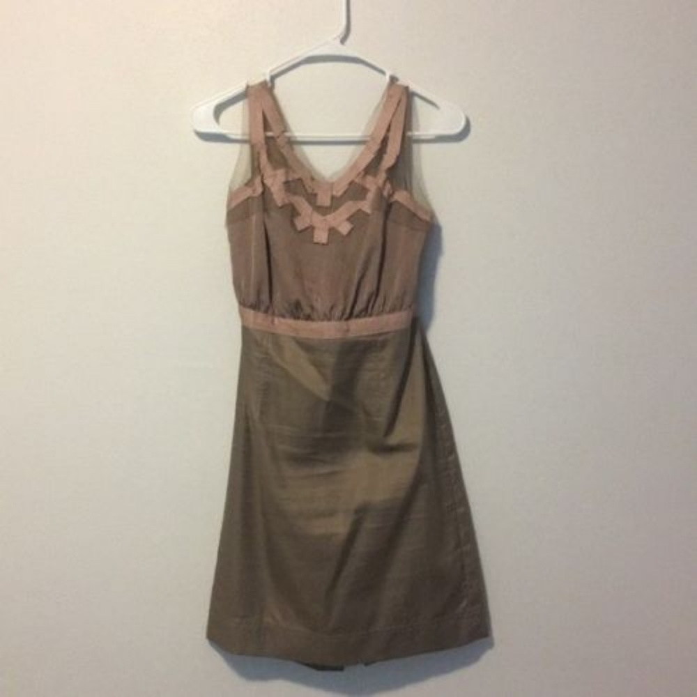 Ann Taylor Loft Mesh Knee Length Dress_Size 8